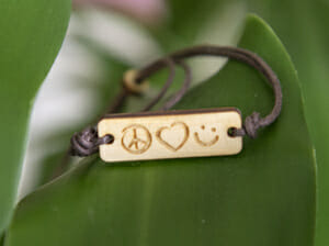 Armband-Mini Peace Love Happiness